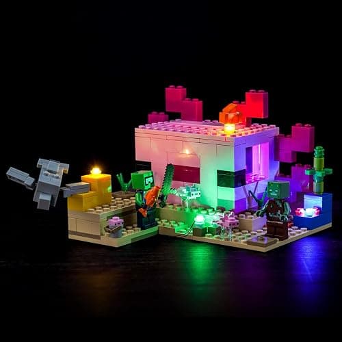 Hilighting Upgraded Led Light Kit Compatible with Lego The Axolotl House Building Set, Lights Decoration Compatible with Lego 21247 (Model Not Included) - Image 1