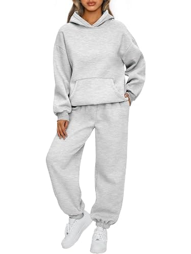 AUTOMET Womens 2 Piece Outfits Lounge Hoodie Sweatsuit Sets Plus Size Fall Fashion Clothes Airport Travel Pants Tracksuits - Image 1