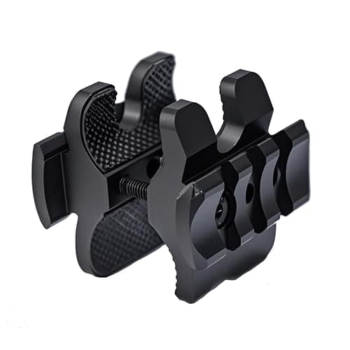 Hidcor Tactical Shotgun Barrel Clamp Mount with Rubber Pads, Picatinny Rail Flashlight Accessories for 12Ga Mossberg 500/590, Maverick 88, Remington 870, SXP Defender and More - Image 1