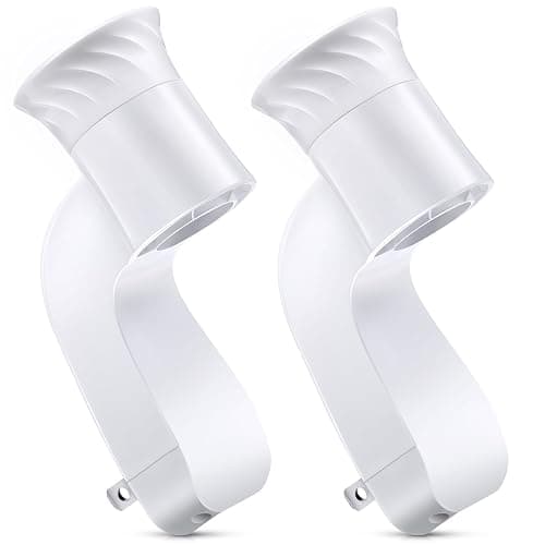 Hohean 2 Pack Wall Fragrance Plug in Compatible with Bath and Body Works WallFlower Fragrances, ETL Certified, Rotatable, Precise Scent Control Fragrance Diffuser Plug for Home, Office (White) - White - 2 - Image 1