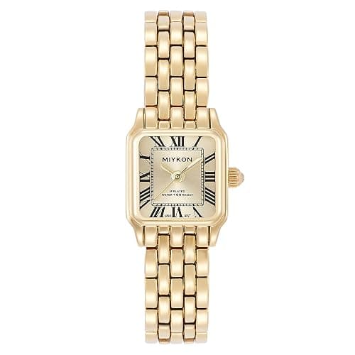 Miykon Women's Dainty Vintage Tank–Square Dress Watch – Jewelry Style Bracelet, Second Hand, Japanese Quartz, Water Resistant - Image 1