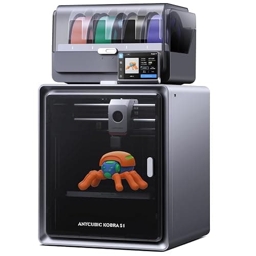 Anycubic Multicolor 3D Printer, Kobra S1 Combo Core XY Stable Structure with Sealed Printing High Precision 600mm/s Fast Speed Auto Calibration Ideal for Precision and Efficiency 9.8"x9.8"x9.8" - Image 1
