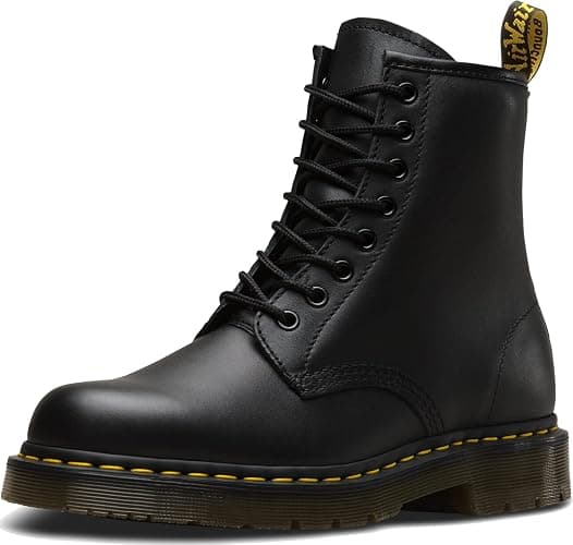 Dr. Martens 1460 Originals 8-Eye, Unisex, Black, Soft Toe, Slip Resistant, 6 Inch Work Boot (7.0 MW) - Image 1