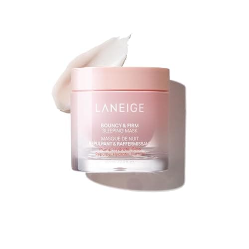 LANEIGE Bouncy and Firm Sleeping Mask: Revitalize, Smooth, Peony & Collagen Complex, Barrier-Boosting Hydration - Image 1