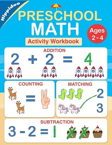 Preschool Math Workbook: Number Tracing, Addition and Subtraction math workbook for toddlers ages 2-4 and pre k - Image 1