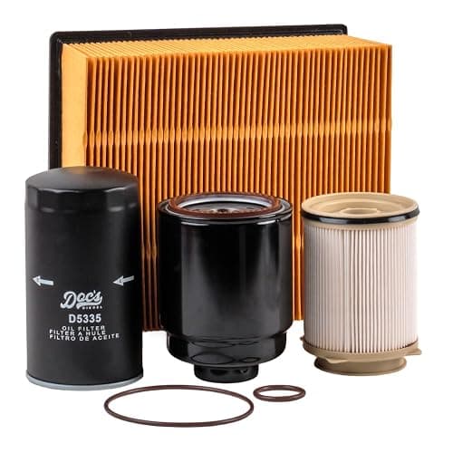 Doc's Diesel Filter Combo Kit DGF410+DGF401+D5335+DPA6314 | Compatible with RAM 6.7L Cummins 2500, 3500, 4500, 5500 2013-2018 | Replaces 68197867AA, 68157291AA, 05083285AA, 53034051AB - Image 1