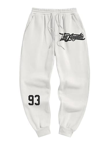 ZAFUL Men's Graphic Sweatpants Drawstring Casual Joggers Pants Baggy Straight Gym Running Workout Pants with Pocket - Image 1