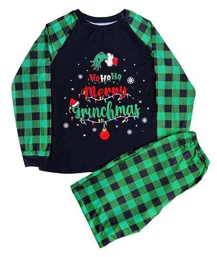 WEORGANIZE Christmas Pajamas Family Matching Sets, Womens Pjs Set, Couples Long Sleeve Sleepwear - Image 1