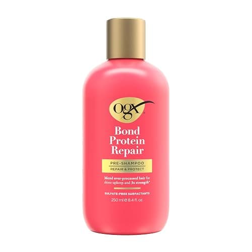 OGX Repair & Protect Bond Protein Repair Pre-Shampoo, Pre-Shampoo Treatment, Formulated without Para-bens, Sulfate-Free Surfactants, 8.4 fl. oz - Image 1