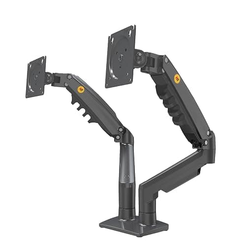 Support de Bureau pour 2 écrans PC LCD LED 17 "- 27" réglage dans Plusieurs Axes, Pivot, Ressort à gaz jusqu'à 2x9 kg - Image 1