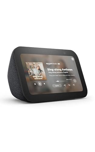 Amazon Echo Show 5 (newest model), Smart display with Alexa+ Early Access, 2x the bass and clearer sound, Charcoal - Image 1