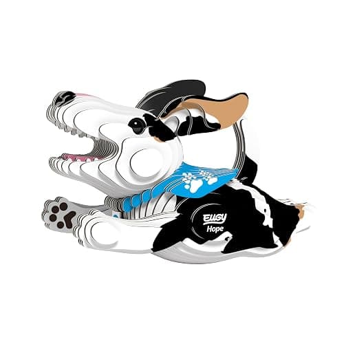 Eugy Dog Hope 3D Puzzle - 43 Piece Eco-Friendly Educational Toy Puzzle for Boys, Girls & Kids Ages 6+ - Image 1