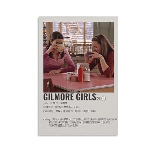 ENYPOLIS TV Series Gilmore Girls 90s Vintage Posters & Prints on Canvas Wall Art Poster for Room Decor Unframe 12x18inch(30x45cm) - Image 1