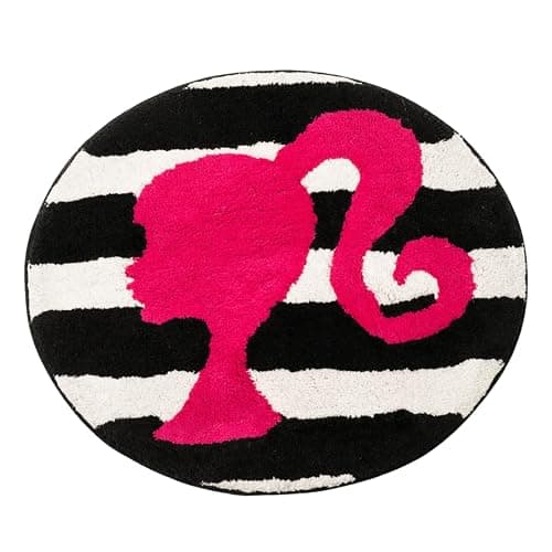 Collectibles Barbie 100% Cotton Non Slip Plush Bathroom Mat Rug (Officially Licensed Product) by Franco - Image 1