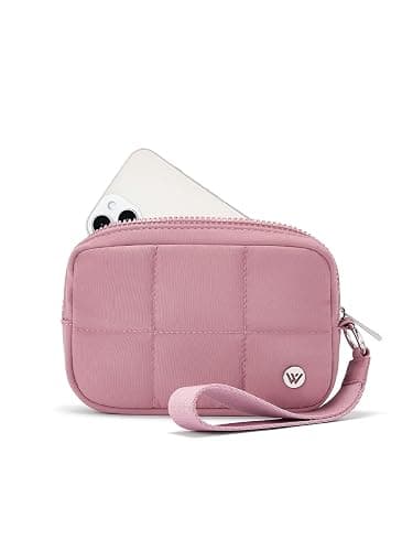 WESTBRONCO Puffer Wristlet Wallets for Women RFID Nylon Wallet with Zipper Quilted Purse for Travel Credit Card Holder Phone - Image 1