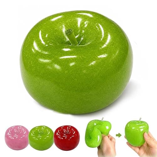 Slush Apple Squishy, 2026 New Portable Soft Squishy Ball,Green | Stress Relief Toy, Portable Design, Soft Texture, Sensory Play, 2026 New - Image 1