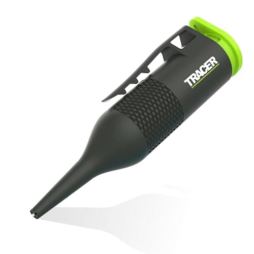 Tracer Trueshot Deep Hole Markers - 4-inch Reach Long Head Deep Hole Marker | Tracer marker for holes up to 4 inches deep with one-handed high-visibility green chalk spray and replaceable cartridge - Image 1