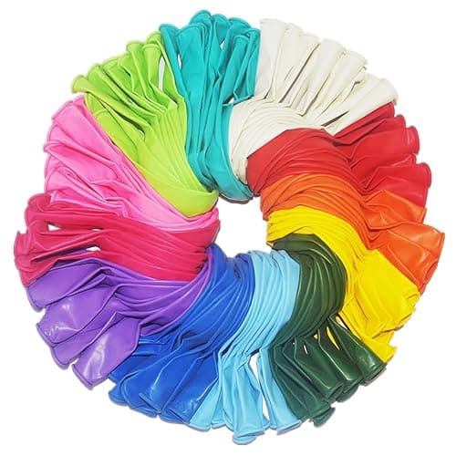 400 Pack Rainbow Balloons 12 Inch Assorted Colors Latex Multicolor Balloon 12 Kinds Colorful Bulk Balloons for Birthday Wedding Baby Shower Anniversaries Store Party Decorations - Image 1