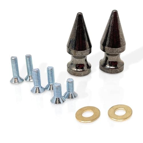 FD Supply Co. Firefighter Helmet Bourke Spikes - Fire Helmet Accessories for Flip Down Eye Shields - Firefighter Gifts for Men (Black) - Image 1