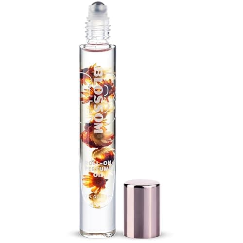 Blossom Roll on Perfume for Women Alcohol Free Gourmand Rollerball Perfume Oil with Essential Oils, Infused with Real Flowers, Made in USA, 0.20oz, (Honey, Vanilla Caramel, Sugar) Honey Crème Brulee - Image 1