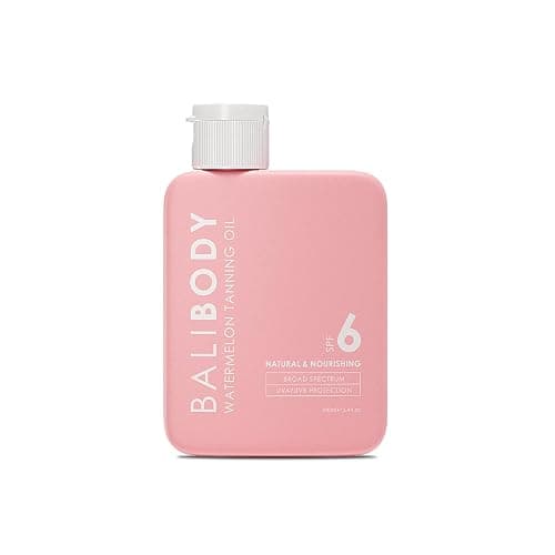 Bali Body Watermelon Tanning Oil SPF 6 | Infused with Natural Oil | Fruity Scent Summer Essential for Golden Deep Glow | Vegan, Cruelty Free (100ml/3.4 fl oz) - Image 1