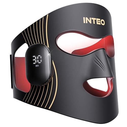 Red Light Therapy for Face 4 Modes, Breathable Wireless Red Light Therapy Mask with 4 Color Light Modes, 850NM Infrared LED Face Mask Light Therapy with Timer, Portable Led Mask for Home & Travel - Image 1