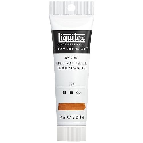 Liquitex Heavy Body Acrylic Paint, 2-oz Tube, Raw Sienna | High Viscosity, Pigment Rich, Ideal for Impasto & Texture, Satin Finish, Permanent Color, Crisp Brush Strokes & Knife Marks - Image 1