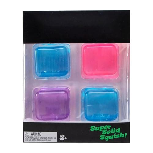 4PCS Squishy Stress Ice Cube for Adults, Squishy Slow Rising Fidget Cube Sensory for Anxiety Stress Relief Fidget Toys Ice Squeeze Ball Cubes - Image 1