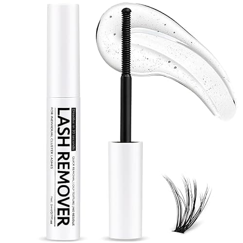 Miuffue Eyelash Glue Remover 5ML Cluster Lash Remover for Individual False Lashes, Bond and Wispys, Gentle Non-irritating Mascara Wand - Image 1