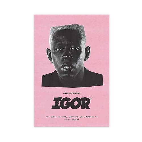 OUNCLA Rapper The Creator Igor Music Album Art Deco Poster Poster Bedroom Decor Sports Landscape Office Room Decor Gift Style:Unframe 12x18inch(30x45cm) - Image 1