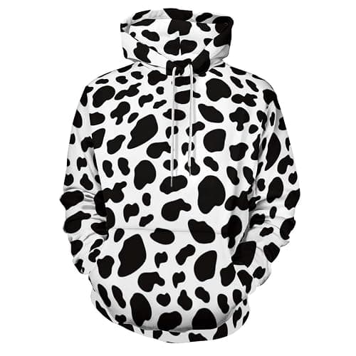 ZultXing Unisex Hoodies 3D Print Long Sleeve Novelty Pullover Sweatshirt with Big Pockets for Men, Teen Boy, Women - Image 1