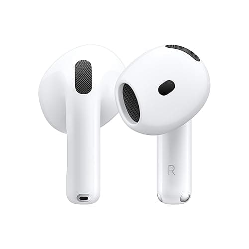 Apple AirPods 4 Wireless Earbuds, Bluetooth Headphones, Personalized Spatial Audio, Sweat and Water Resistant, USB-C Charging Case, H2 Chip, Up to 30 Hours of Battery Life, Effortless Setup for iPhone - Image 1