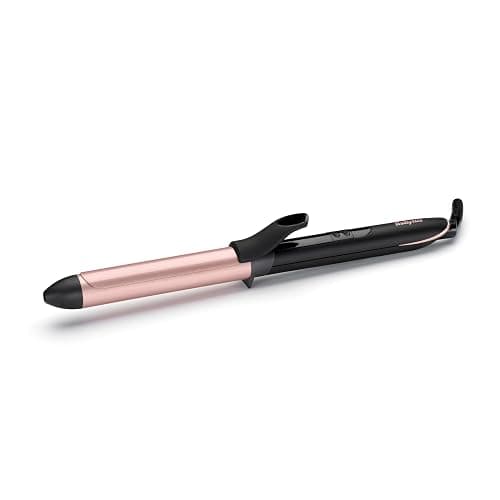 BaByliss Rose-Quartz 25mm Curling Tong - Hair Curler for Natural Waves and Curls, Ceramic, 6 Heat Settings 160°C to 210°C, Pink & Black, C451U - Multicolored - Image 1