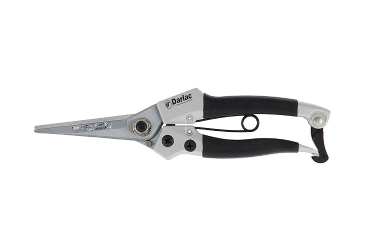 Darlac Compact Snips – Award Winning, Razor Sharp Garden Snips Ideal for Delicate & Light Pruning & Topiary Work – Lightweight – Precision Tensioned – SK5 High Carbon Steel Blade - Image 1