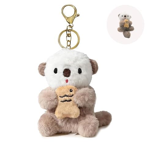 Plush Keychain Bag Charm, Stuffed Animal Keychain for Handbags Backpacks | Bag Charm Chain Purse Charms Keychain for Handbags Bags - Image 1