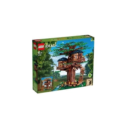 LEGO 21318 Ideas Tree House, Model Construction Set for 16 Plus Year Olds with 3 Cabins, Interchangeable Leaves, Minifigures and a Bird Figure - Single - Image 1