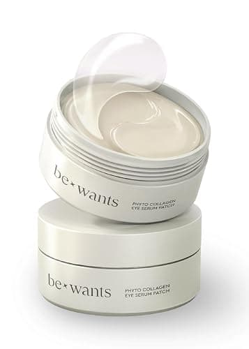 BE+WANTS Bewants under eye patches for puffy eyes, Korean under eye mask with vegan collagen and 71.9% bamboo water, patches for dark circles and Cooling, 120 pieces - Image 1