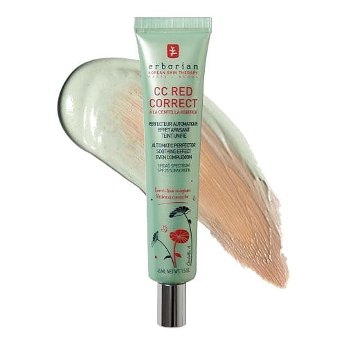 Erborian - CC Red Correct Crema Tinta Anti-Rossori - Trattamento Viso Perfettore di Teint con Correzione Colorimetrica - Teint Uniforme - SPF 25 - Trattamento Cosmetico Coreano - 45ml - Image 1