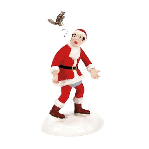 Department 56 Snow Village Accessories National Lampoon's Christmas Vacation Squirrel Figurine, 4 Inch, Multicolor - Image 1