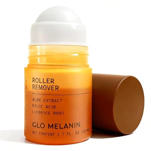 Glo Melanin Dark Spot Topical Roll-On – 1.7 fl oz / 50 ml – Targeted Brightening for Inner Thighs & Underarms – Kojic Acid, Licorice & Willow Bark – Vegan, Paraben-Free Topical Skin Exfoliant - Image 1