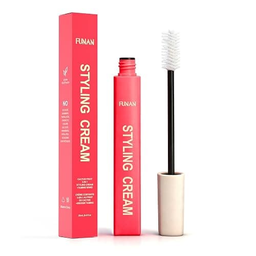 FUNAN Styling Cream for Hair, Hair Cactus Fruit 3-in-1 Styling Cream with Taming Wand for Flyaways, Frizz Control, Edge Styling, No Flaking, Slick Back Hair Products for All Hair Types 0.6 oz - Image 1