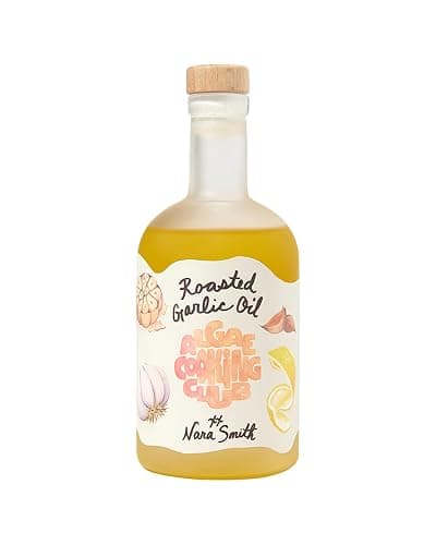 Algae Cooking Club Nara's Roasted Garlic Oil (12.7 fl oz) – With Hints of Yuzu & Miso – Perfect for Drizzling, Roasting, Baking or Sautéing – High Smoke Point – Avocado Oil Alternative – Omega-9 Rich – Seed Oil-Free – Nara Smith Signature Collaboration – Algae Cooking Oil - Image 1