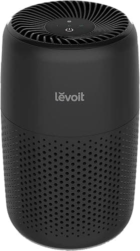 LEVOIT Air Purifiers for Bedroom Home Dorm, AHAM VERIFIDE, 3-in-1 Filter Cleaner With Aroma Pad, Filters Smoke, Allergens, Pet Dander, Odor, Dust, Office, Desktop, Core Mini-P, Black - Image 1