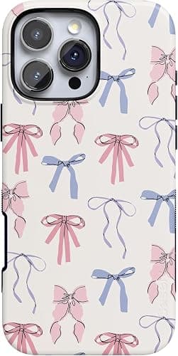 Casely iPhone 16 Pro Case | Coquette Girlie | Pastel Bows Case | Bold Protective Case Design | Compatible with MagSafe - Image 1