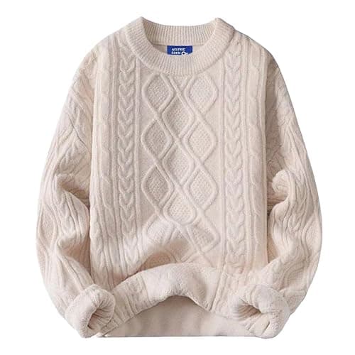 Aelfric Eden Oversized Sweater 90s Vintage Cable Knit Long Sleeve Women Heavy Crewneck Pullover - Image 1