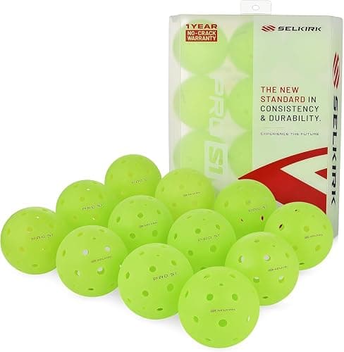 Selkirk Sport Pro S1 Ball | Crack-Resistant | 38 Hole Outdoor Pickleball Balls | USAPA Approved Pickle Ball for Tournament Play | Advanced Aerodynamics | - Image 1