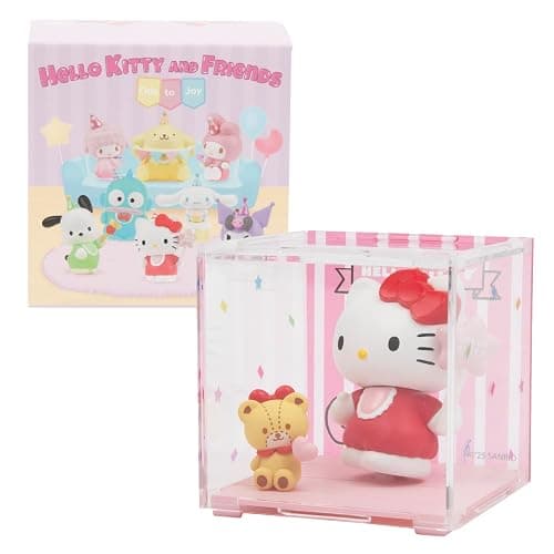 Hello Kitty Mini Figure Blind Box – 1 Random Character Included (Ode to Joy Series), Collect 1 of 8 Styles + 1 Secret, Sanrio Figure with Party Accessory, Base & Stackable Display Box - Image 1