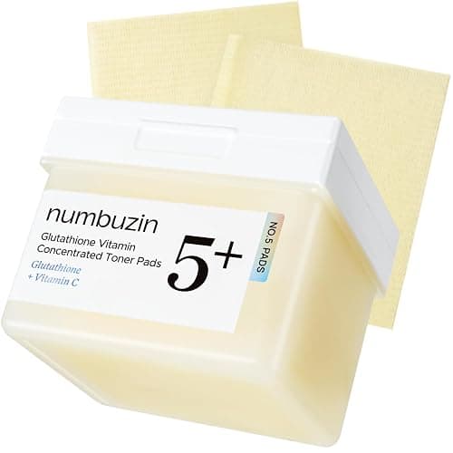 numbuzin No.5 Vitamin-Niacinamide Concentrated Pad, Daily Double-Sided Facial Pads with Glutathione, PHA & LHA for a Fresh, Radiant-Looking Skin Finish 180 ml (70 Pads) - Image 1