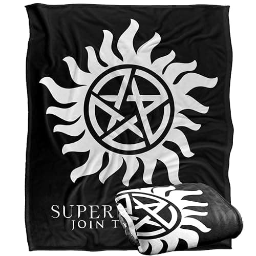 Supernatural Anti-Possession Symbol Officially Licensed Silky Touch Super Soft Throw Blanket 50" x 60" - Image 1