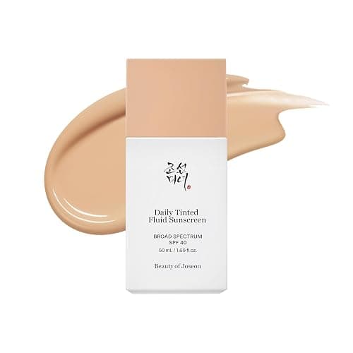 Beauty of Joseon Daily Tinted Fluid Sunscreen 12 Shades for Face Moisturizing Broad Spectrum SPF 40 Korean Skincare 50ml, 1.69 fl.oz #LN110 - Image 1